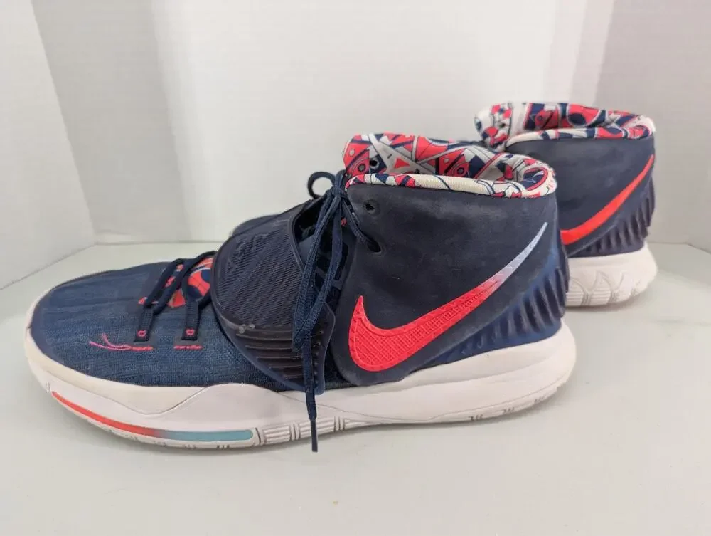 Nike Kyrie 6 Blue White Pink Shoes Size 17